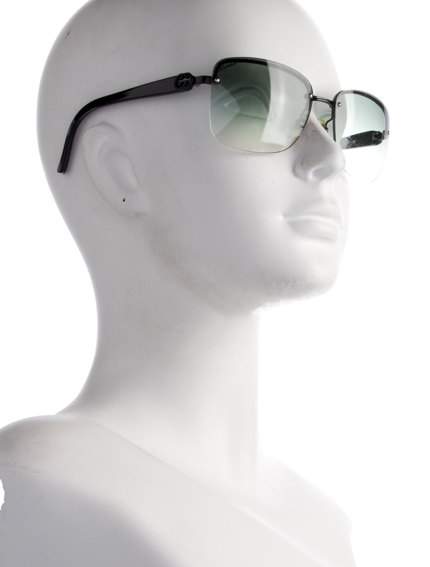 Gucci Interlocking G Logo Square Sunglasses