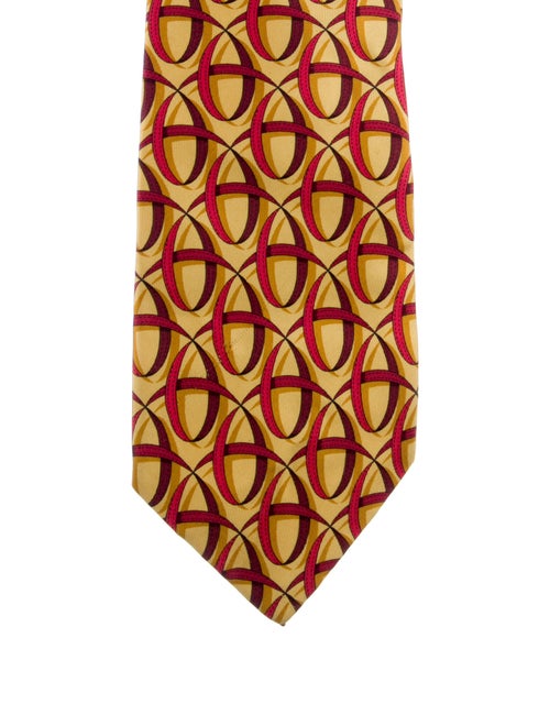 Gucci Pattern Print Silk Tie