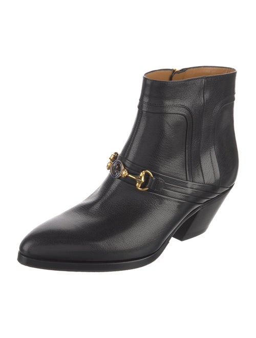 Gucci Horsebit Accent Leather Boots