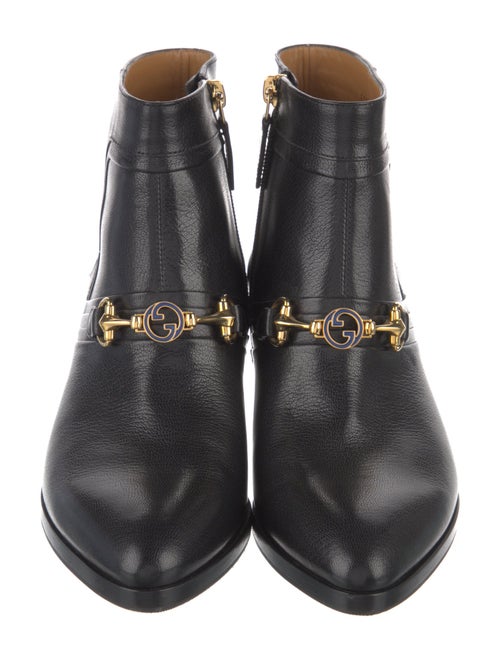 Gucci Horsebit Accent Leather Boots