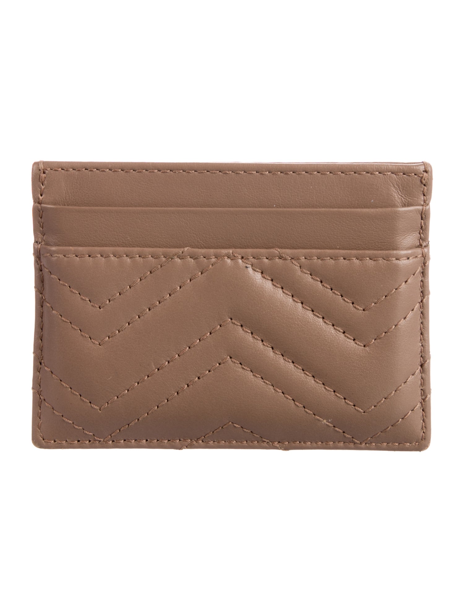 Gucci Double G Logo Leather Card Holder