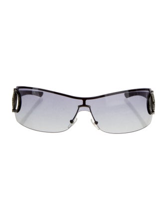 Gucci Hasler Horsebit Accent Shield Sunglasses