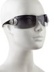 Gucci Hasler Horsebit Accent Shield Sunglasses