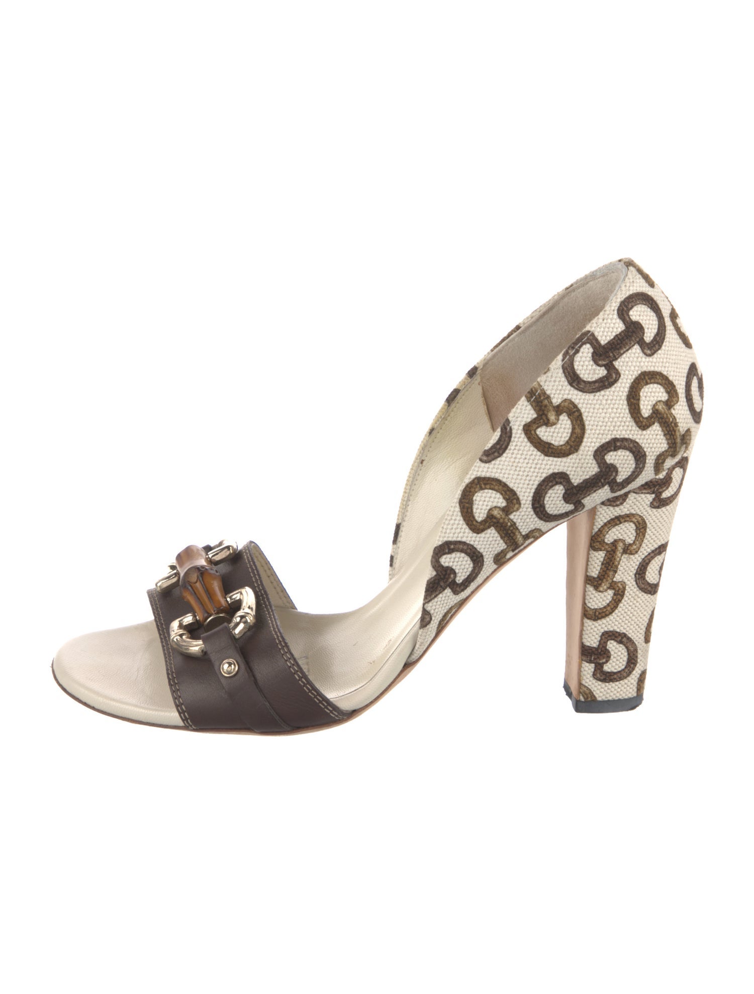 Gucci Printed Slingback Sandals