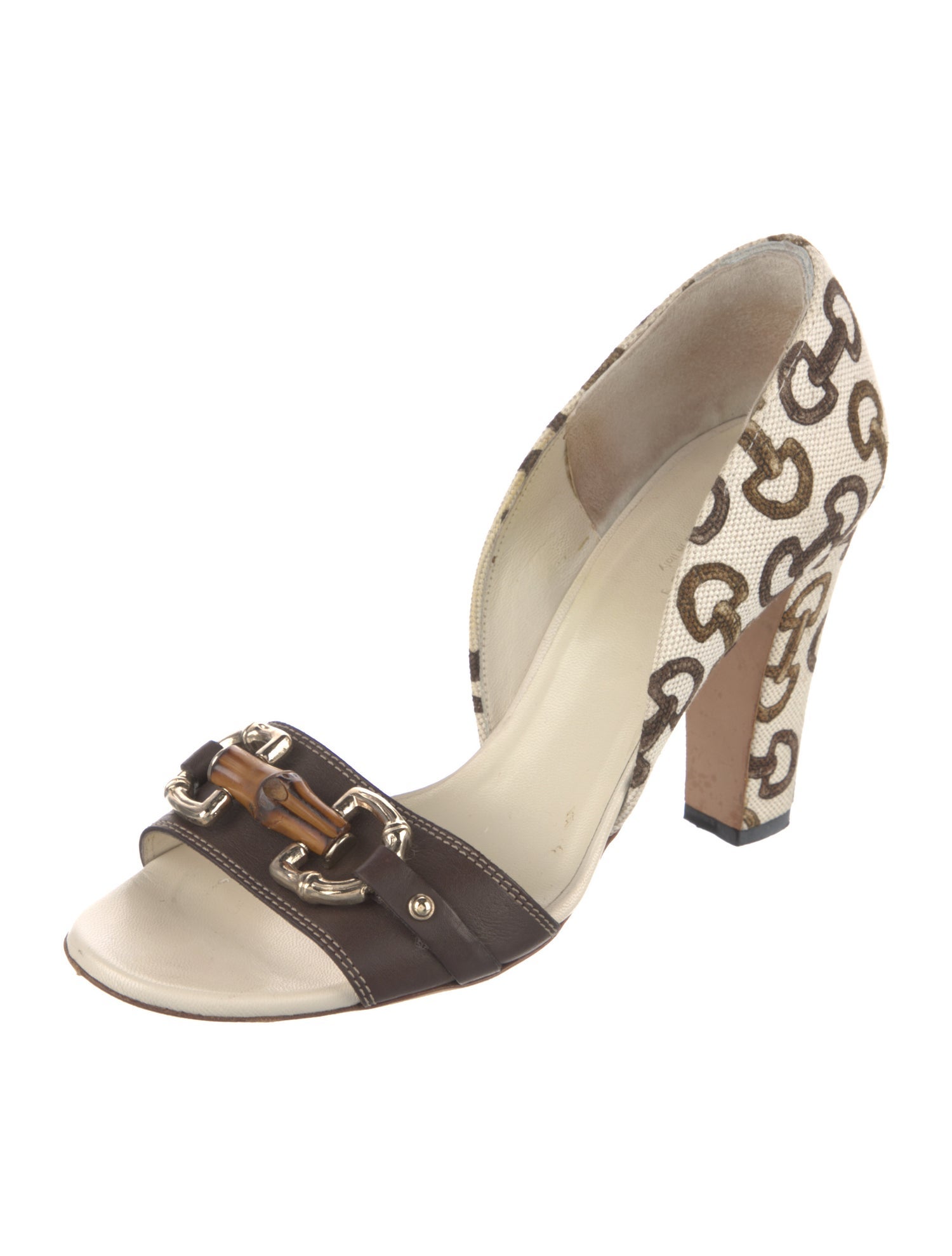 Gucci Printed Slingback Sandals