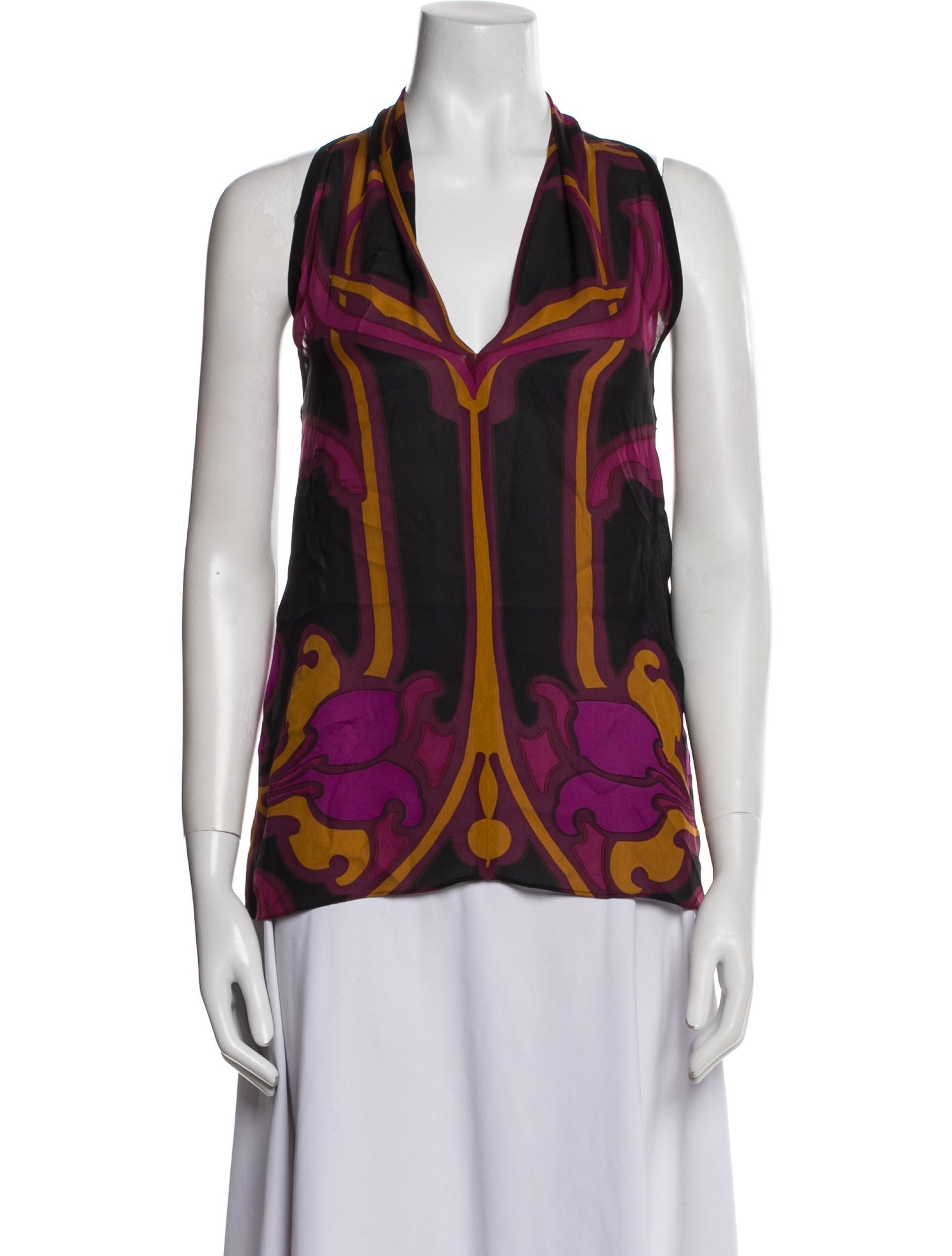 Gucci Silk Printed Blouse