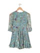 Gucci Girls' Floral Print Silk Dress