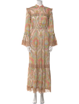 Gucci Paisley Print Long Dress