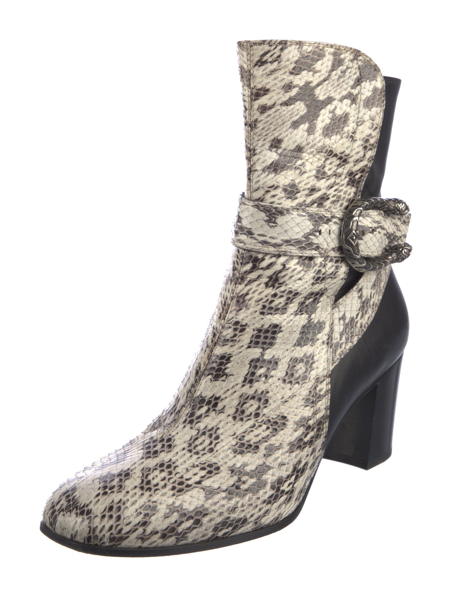 Gucci Dionysus Accent Snakeskin Boots