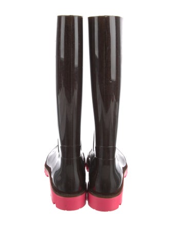 Gucci GG Logo Rubber Rain Boots