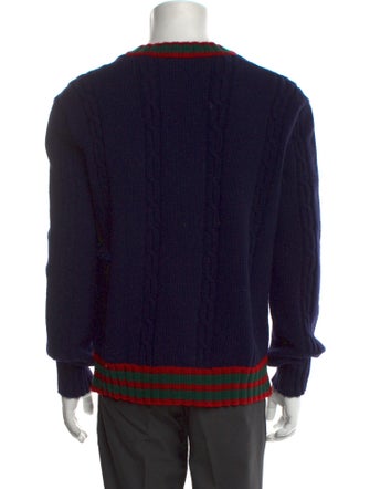 Gucci Web Accent Wool Pullover