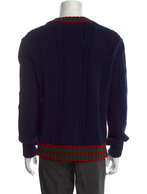 Gucci Web Accent Wool Pullover