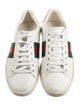 Gucci Web Accent Leather Sneakers