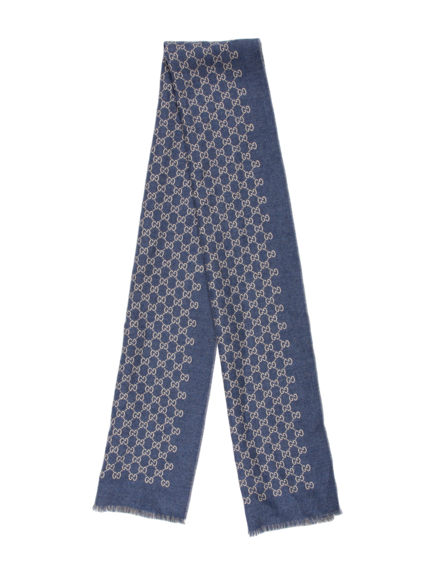 Gucci Wool GG Logo Scarf