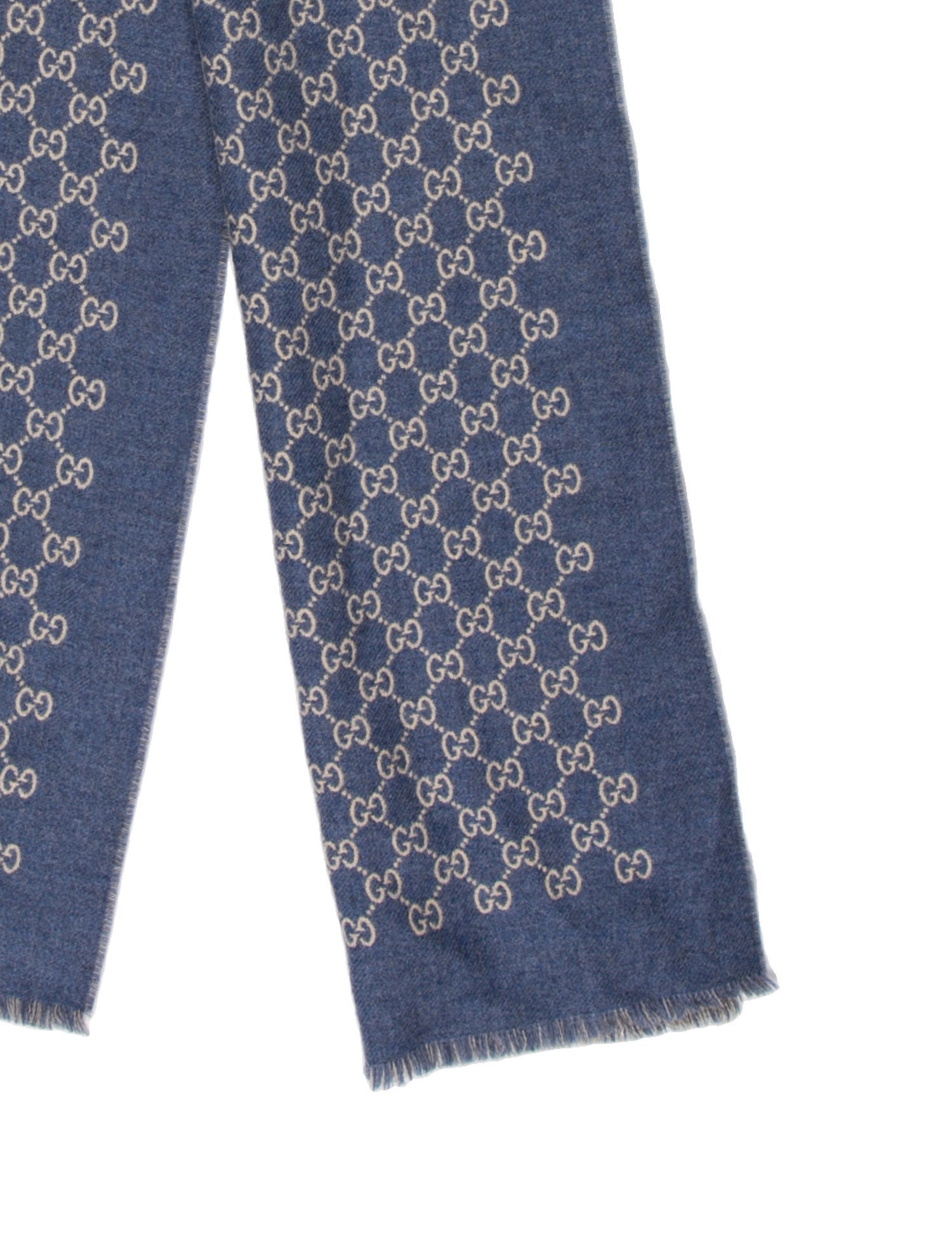 Gucci Wool GG Logo Scarf