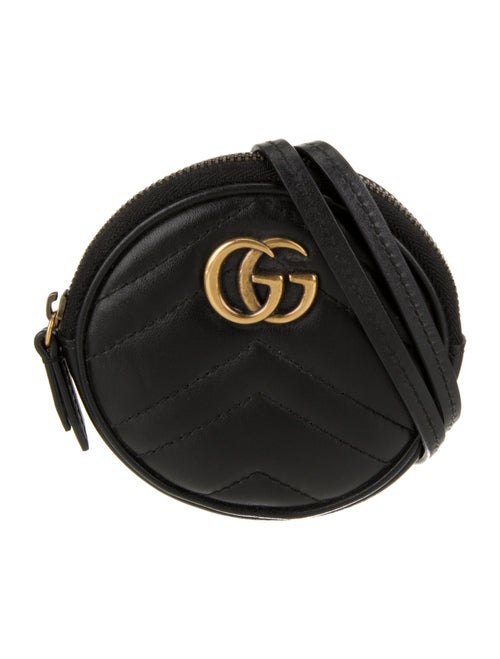 Gucci Leather Marmont Coin Purse Lanyard