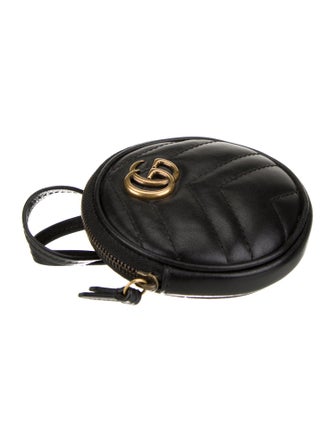 Gucci Leather Marmont Coin Purse Lanyard