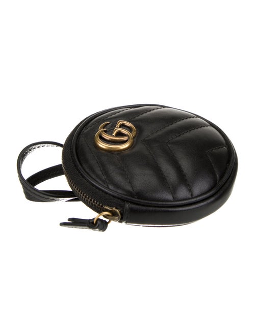 Gucci Leather Marmont Coin Purse Lanyard