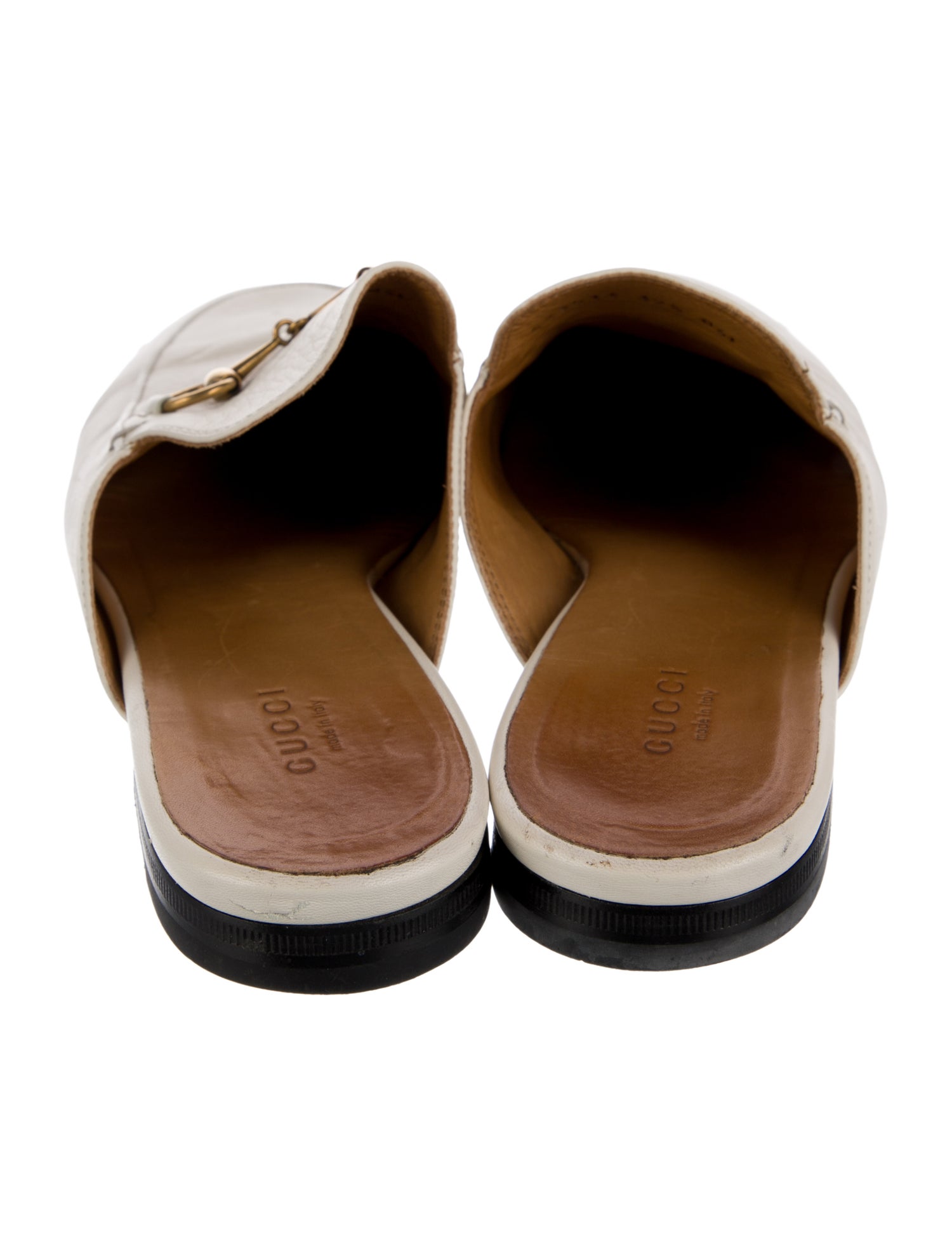 Gucci Horsebit Accent Leather Mules