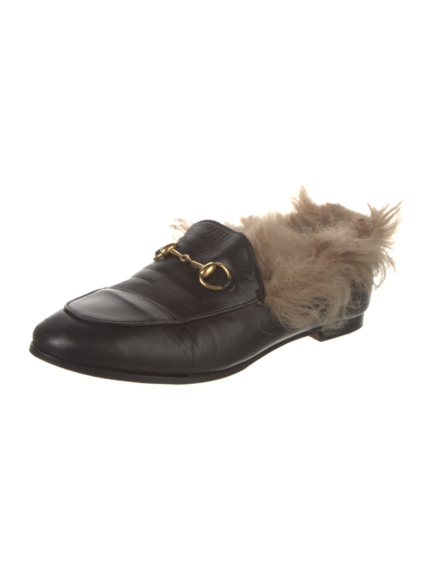 Gucci Horsebit Accent Leather Loafers