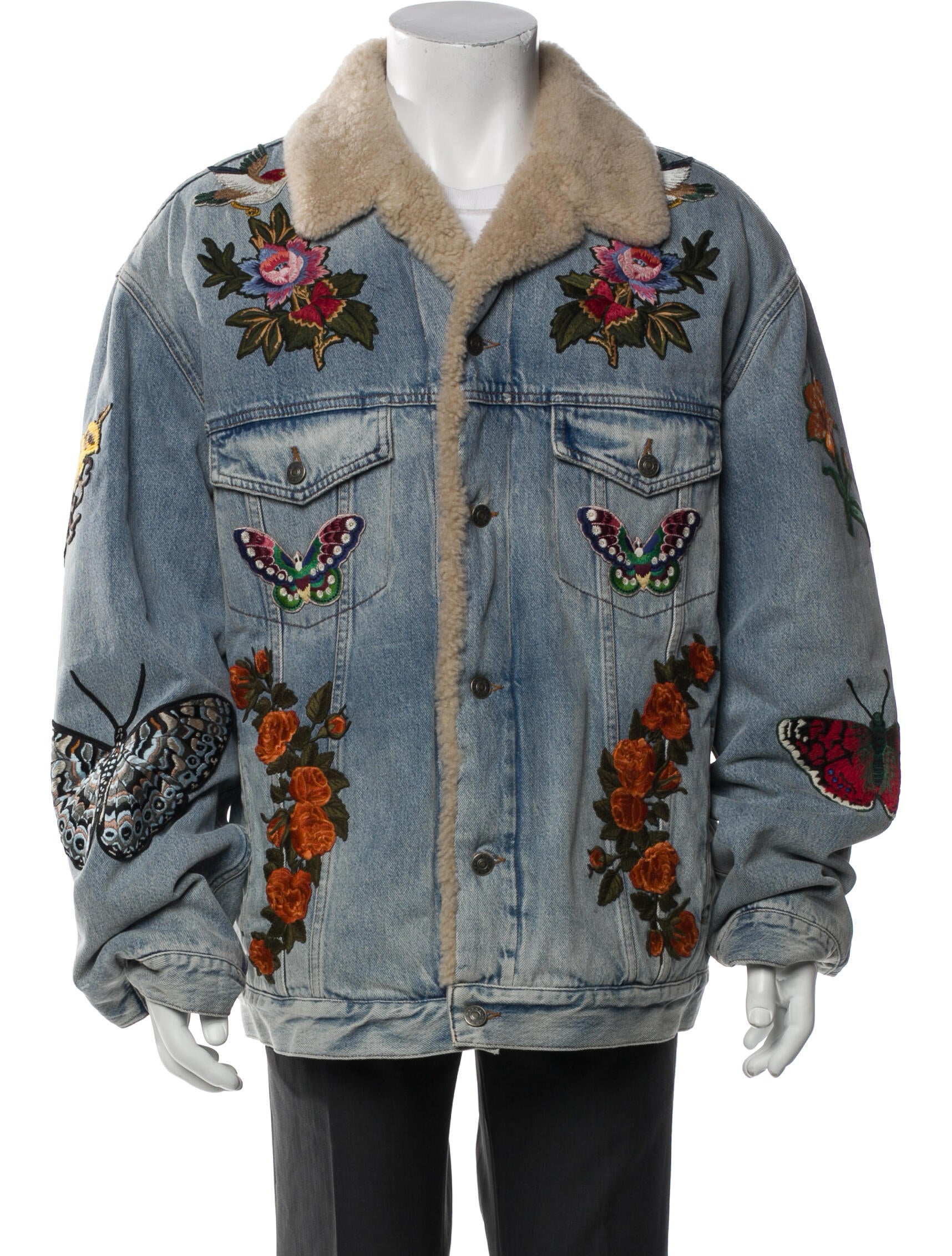 Gucci Graphic Print Denim Jacket