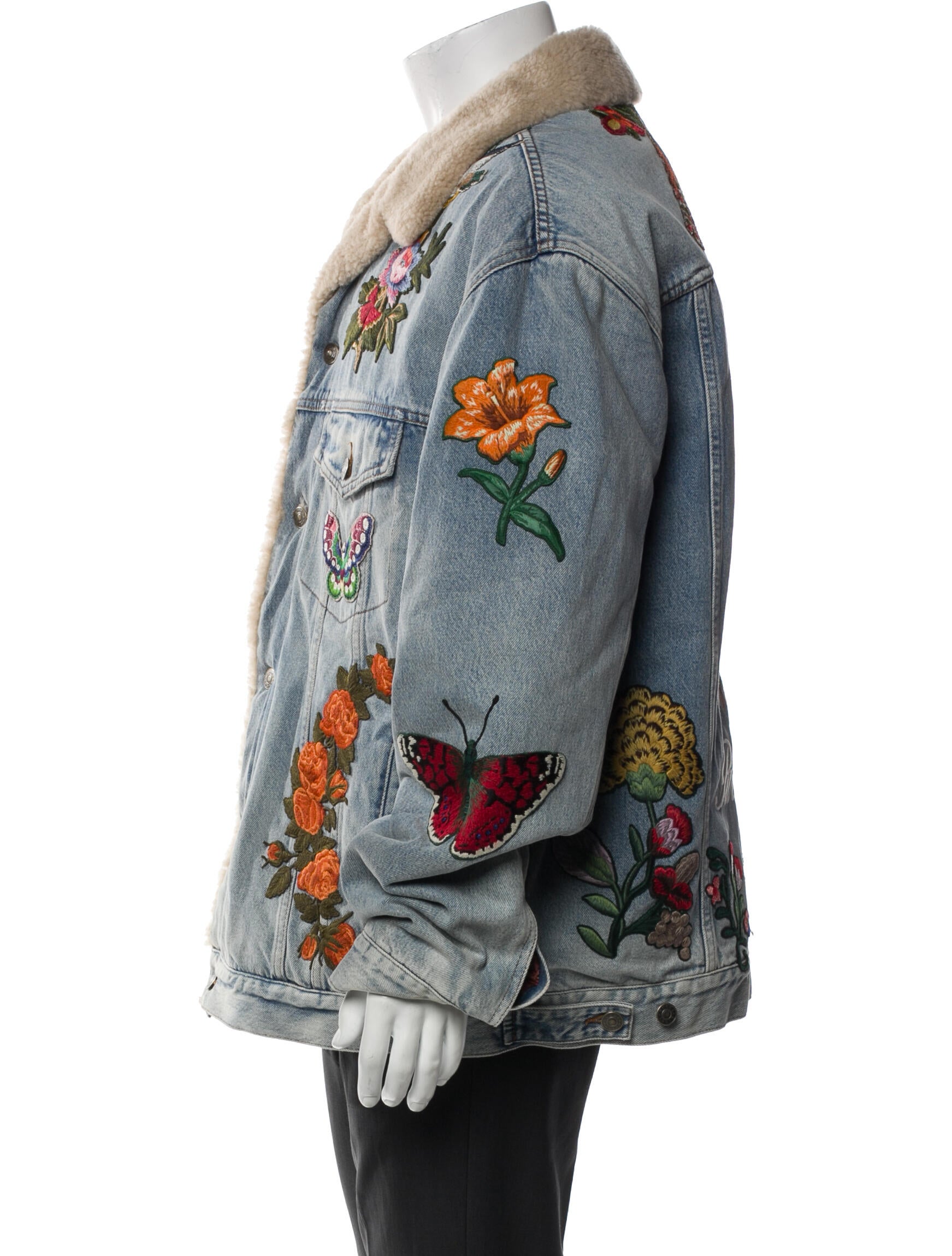 Gucci Graphic Print Denim Jacket