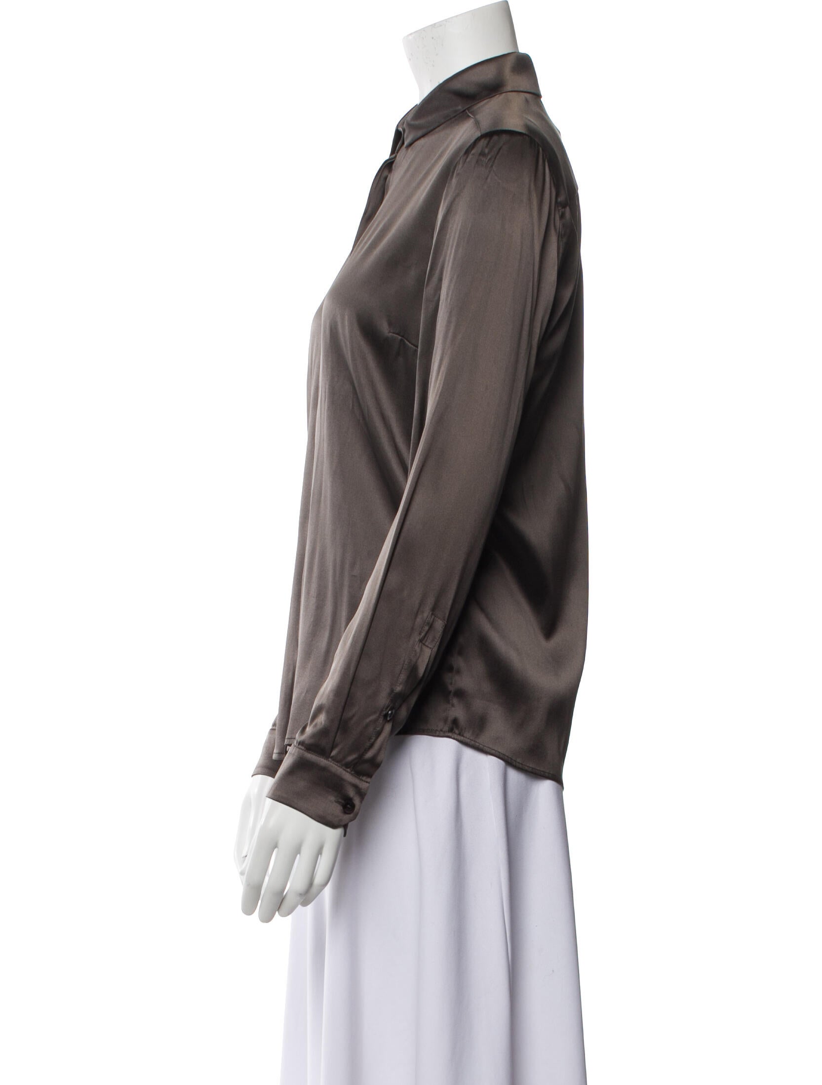 Gucci Long Sleeve Button-Up Top