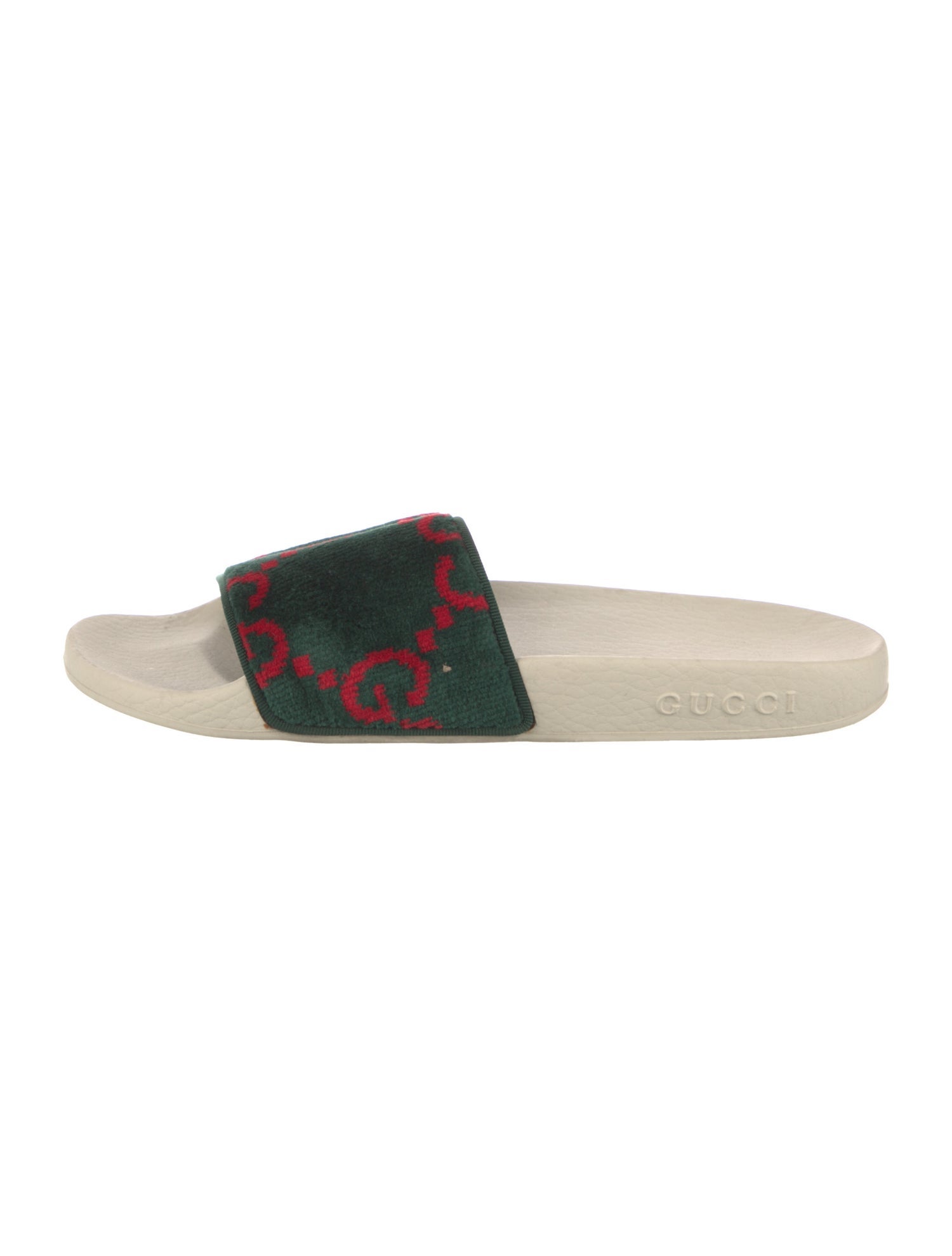 Gucci GG Logo Velvet Slides