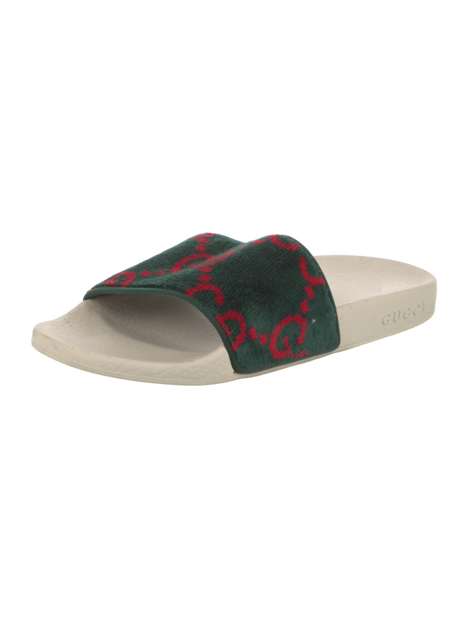 Gucci GG Logo Velvet Slides