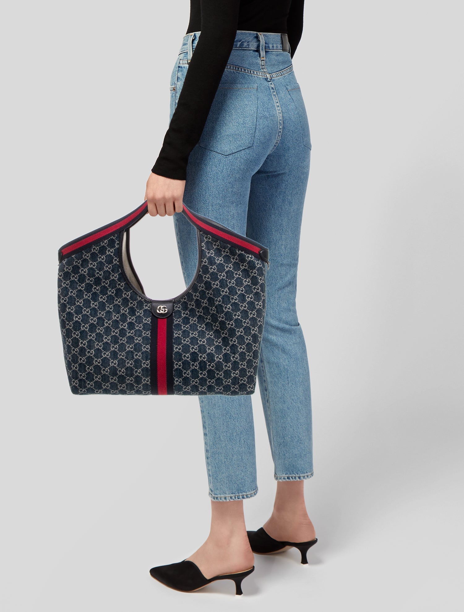 Gucci GG Denim Giglio Large 2025