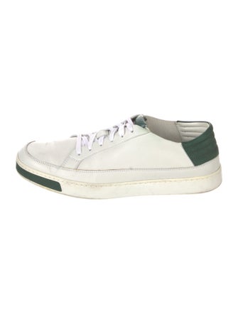 Gucci Web Accent Leather Sneakers