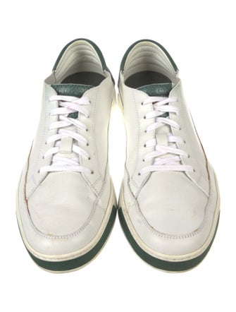 Gucci Web Accent Leather Sneakers