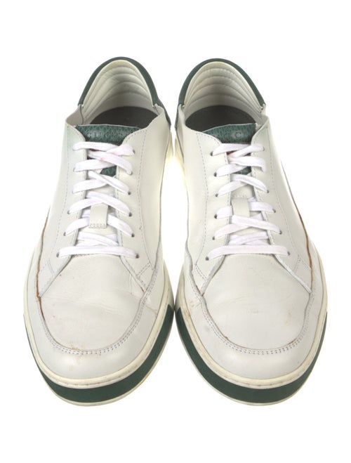 Gucci Web Accent Leather Sneakers