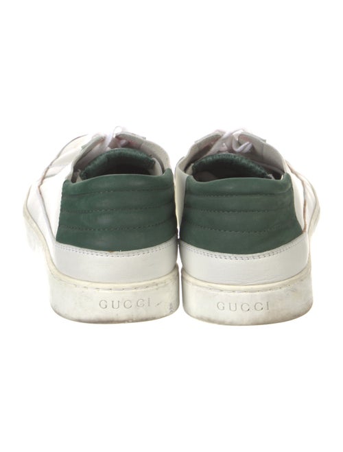 Gucci Web Accent Leather Sneakers