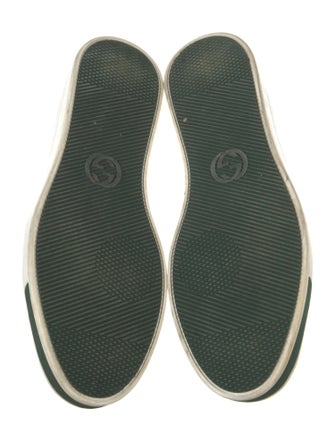 Gucci Web Accent Leather Sneakers