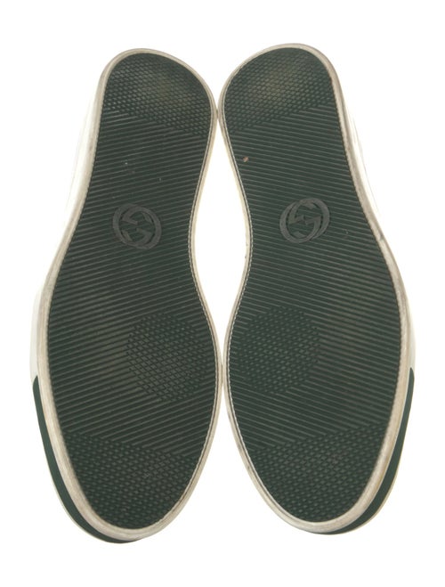 Gucci Web Accent Leather Sneakers