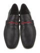 Gucci Web Accent Leather Loafers