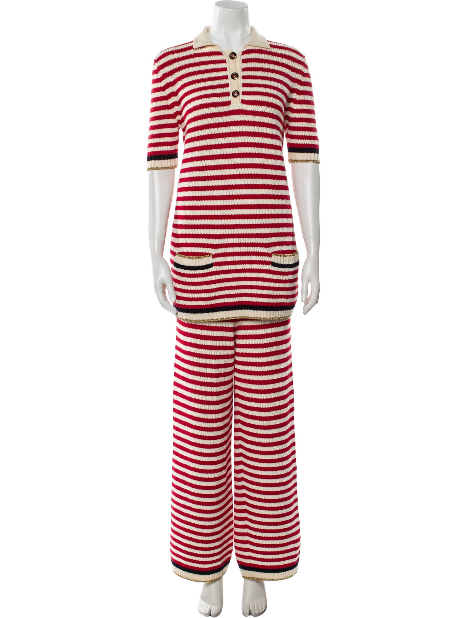 Gucci Striped Pant Set