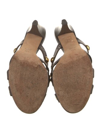 Gucci Babouska Accents Leather Slides