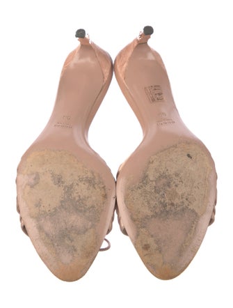 Gucci Bamboo Accent Satin Slides