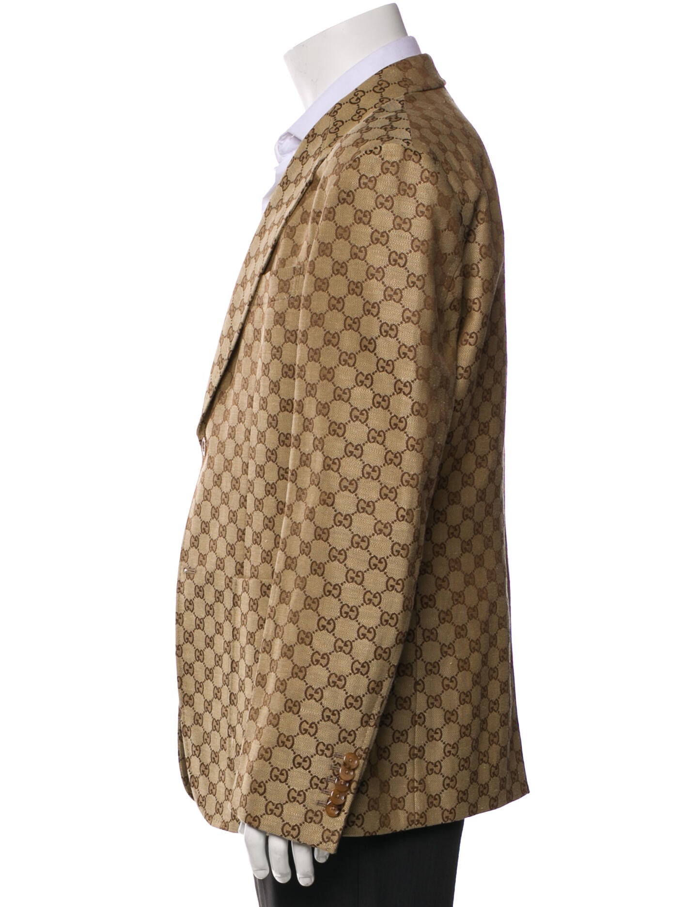 Gucci GG Canvas Linen Blazer