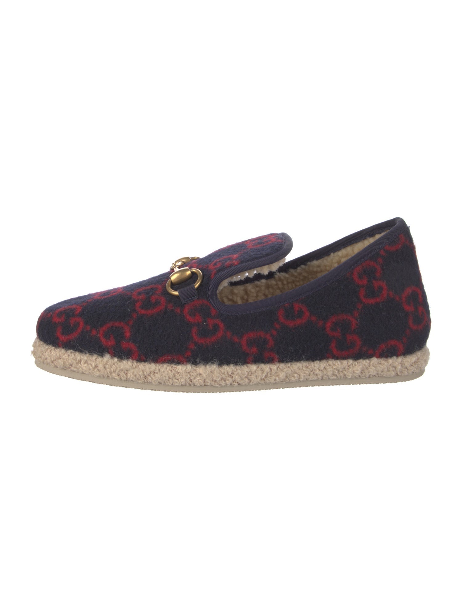 Gucci Horsebit Accent Wool Espadrilles