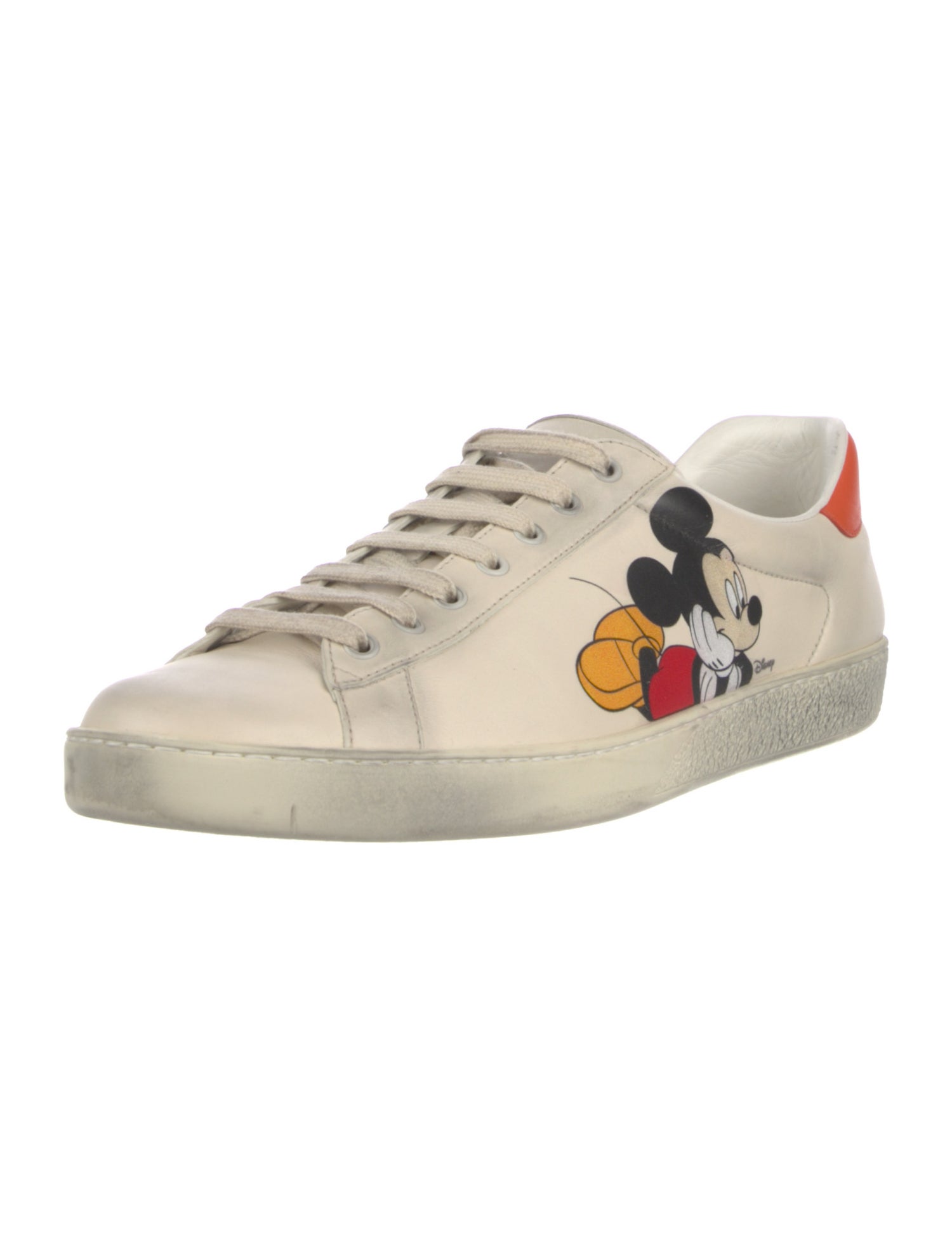 Gucci x Disney Leather Graphic Print Sneakers