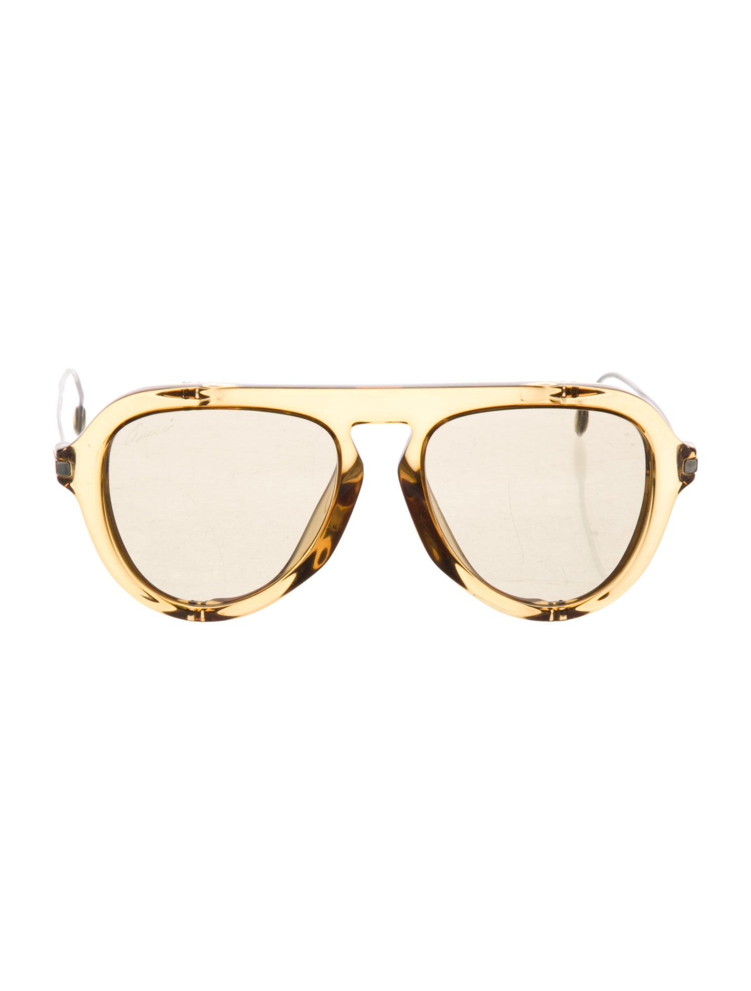 Gucci Interlocking G Logo Aviator Sunglasses