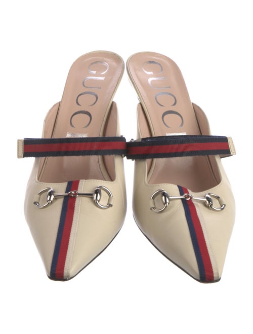 Gucci Horsebit Accent Leather Mules