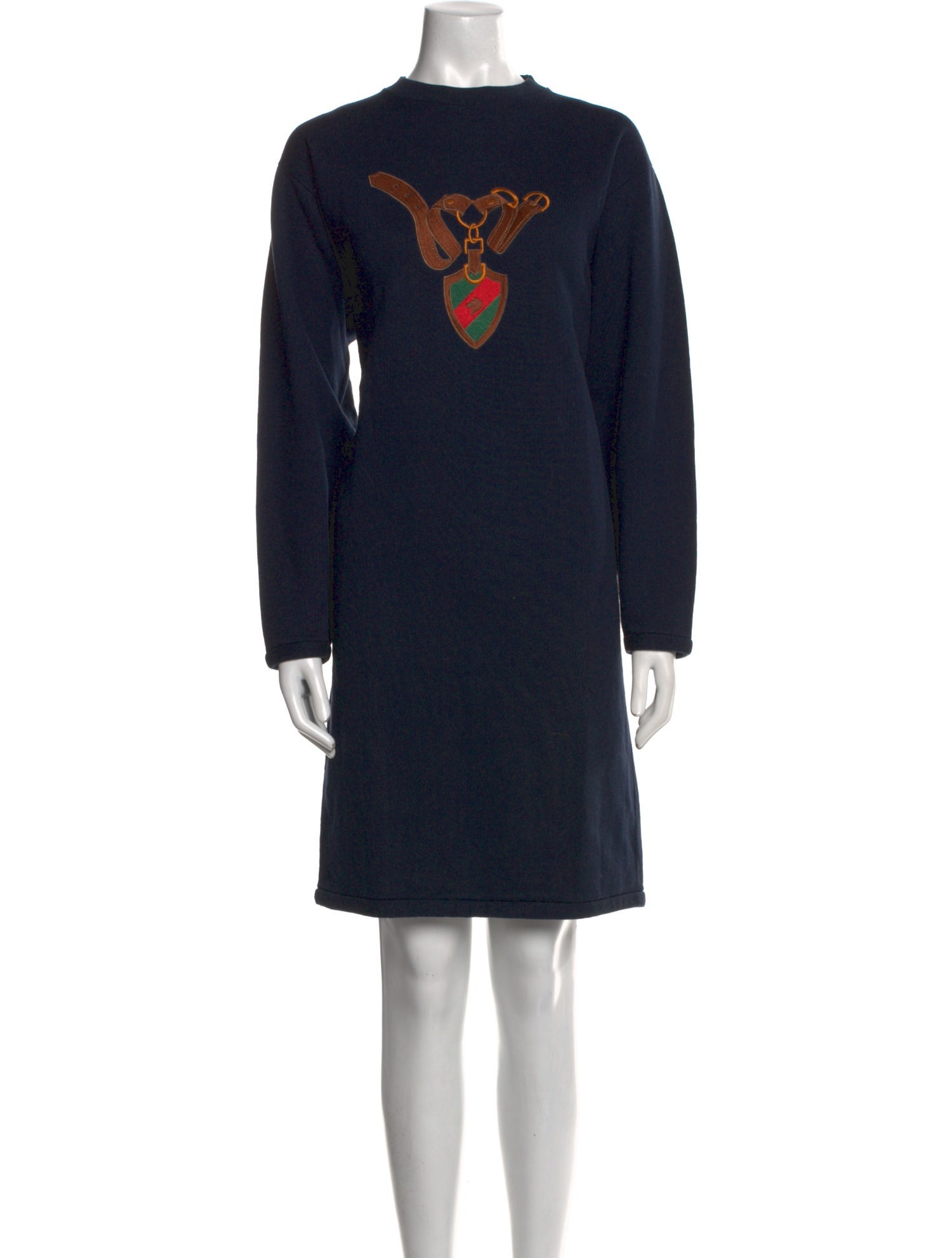 Gucci Graphic Print Mock Neck Sweater