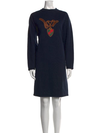 Gucci Graphic Print Mock Neck Sweater