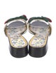 Gucci Web Accent Leather Slides
