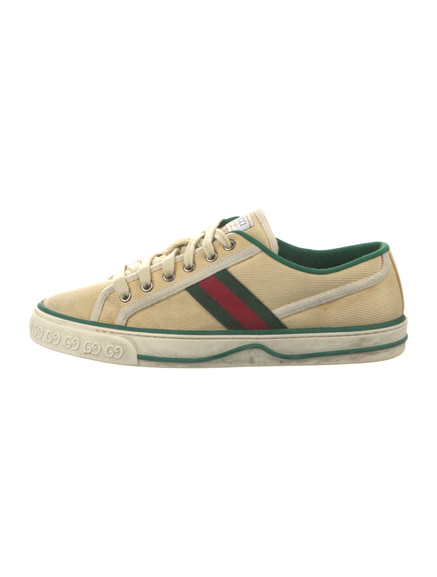Gucci Web Accent Canvas Sneakers