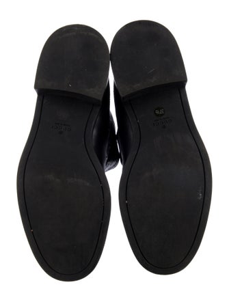 Gucci GG Signature Leather Riding Boots